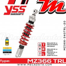Amortisseur ~ YSS MZ366-340TRL-20-85 