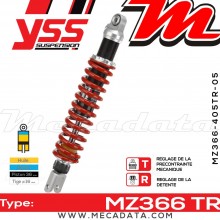 Amortisseur ~ YSS MZ366-405TR-05-85 