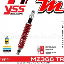 Amortisseur ~ YSS MZ366-480TR-01-85 