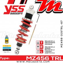 Amortisseur ~ YSS MZ456-315TRL-67-85 