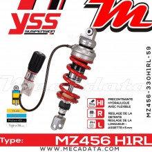 Amortisseur ~ YSS MZ456-330H1RL-59-85 