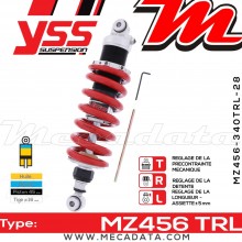 Amortisseur ~ YSS MZ456-340TRL-28-85 