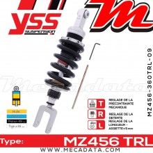 Amortisseur ~ YSS MZ456-360TRL-09-88 