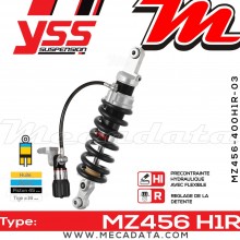 Amortisseur ~ YSS MZ456-400H1R-03-88 