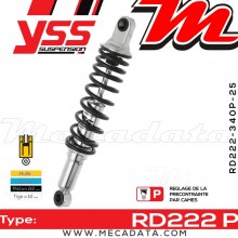 Amortisseur ~ YSS RD222-340P-25-18 