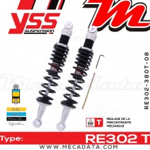 Amortisseur ~ YSS RE302-380T-08-88 