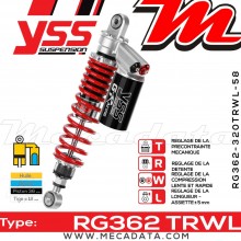 Amortisseur ~ YSS RG362-320TRWL-58-858 