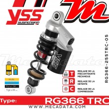 Amortisseur ~ YSS RG366-255TRC-05-888 