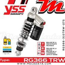 Amortisseur ~ YSS RG366-310TRW-27S-818 