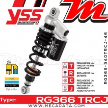 Amortisseur ~ YSS RG366-340TRCJ-46-888 