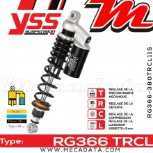 Amortisseur ~ YSS RG366-380TRCL11S-888 