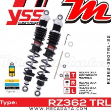 Amortisseur ~ YSS RZ362-390TRL-22-88 