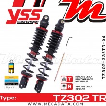 Amortisseur ~ YSS TZ302-335TR-04-88A 