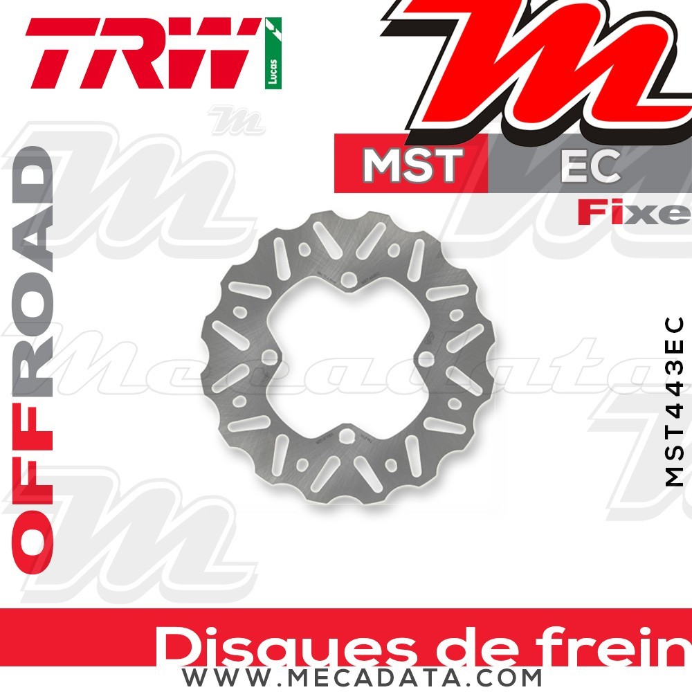 Disque de frein ~ TRW Lucas MST 443 EC 