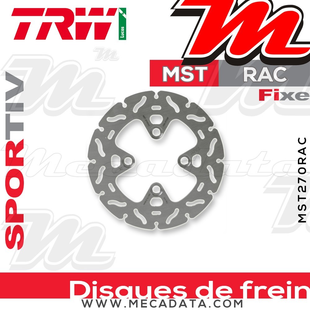 Disque de frein ~ TRW Lucas MST 270 RAC 