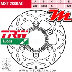 Disque de frein ~ TRW Lucas MST 288 RAC 