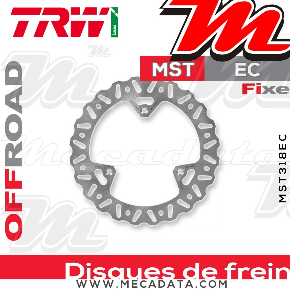 Disque de frein ~ TRW Lucas MST 318 EC 