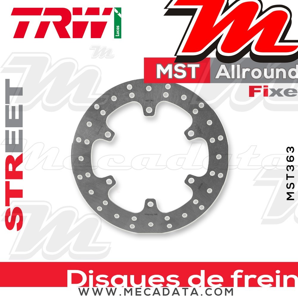 Disque de frein ~ TRW Lucas MST 363 ALL 