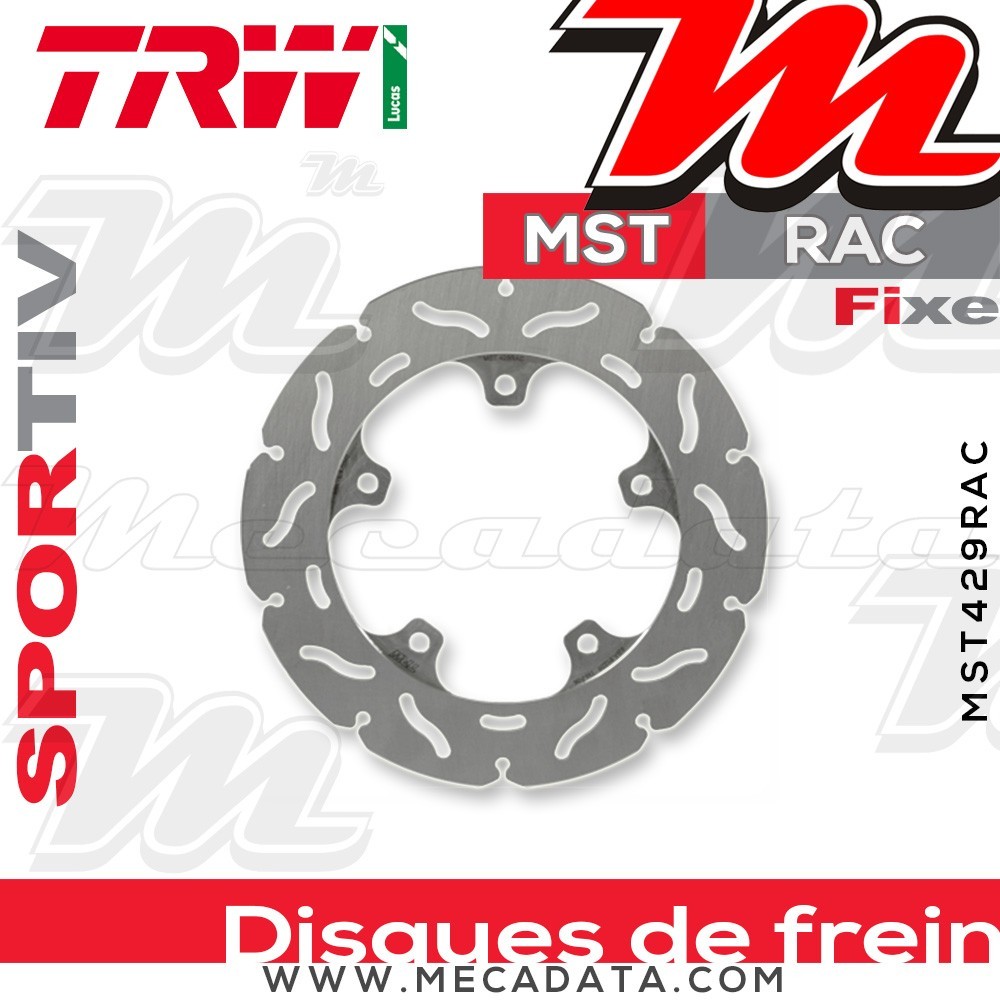 Disque de frein ~ TRW Lucas MST 429 RAC 