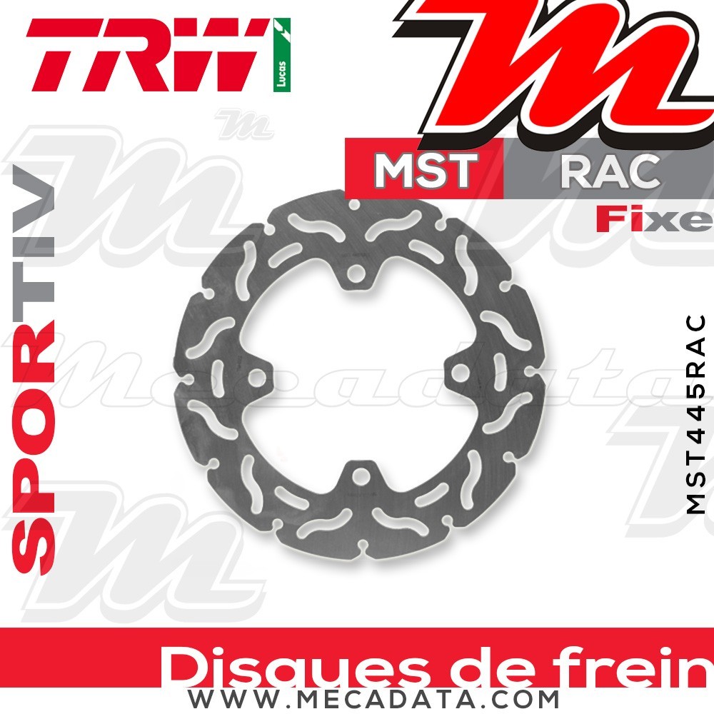 Disque de frein ~ TRW Lucas MST 445 RAC 