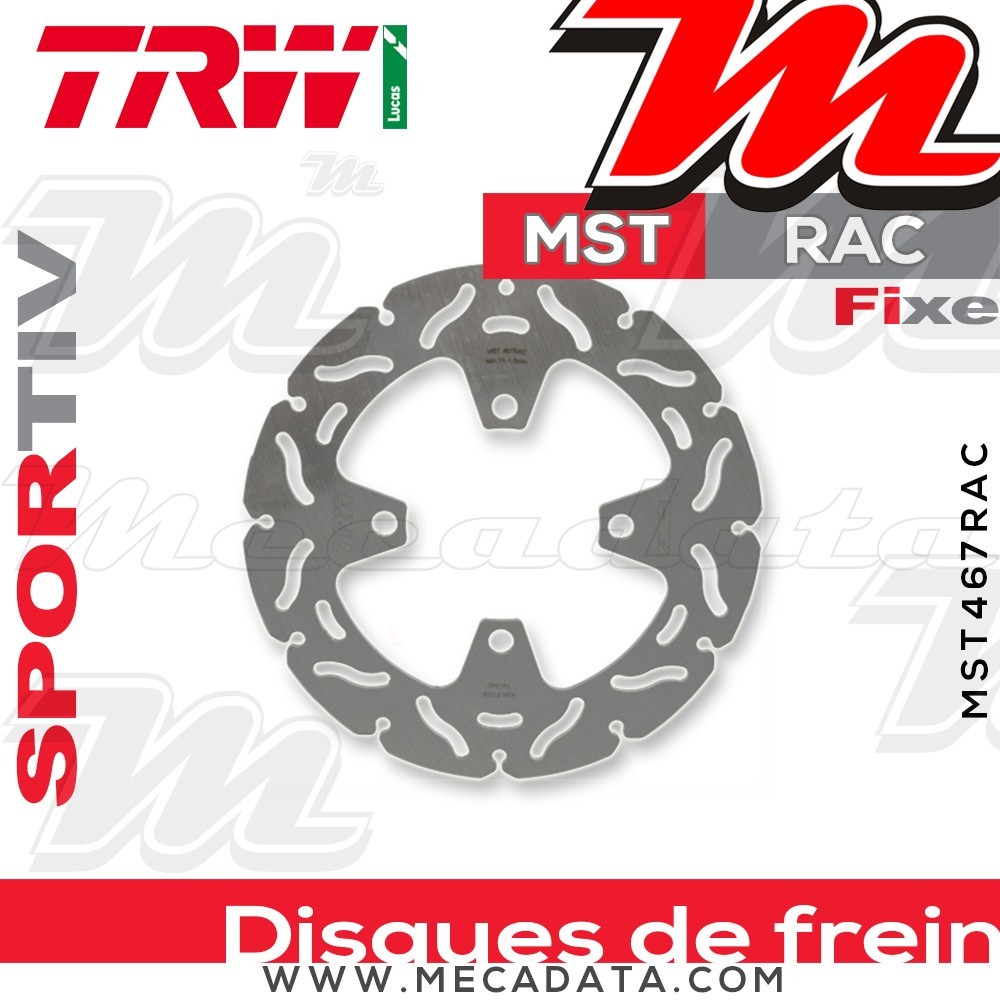 Disque de frein ~ TRW Lucas MST 467 RAC 