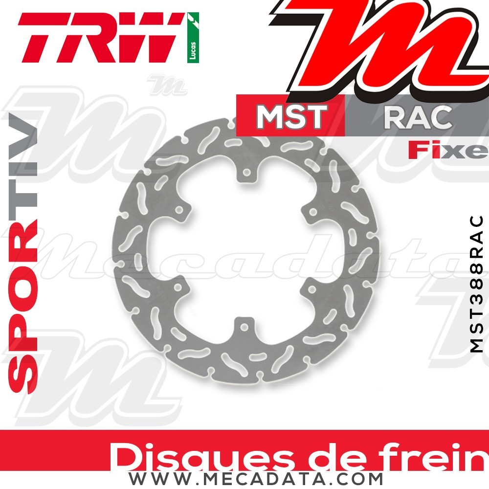 Disque de frein ~ TRW Lucas MST 388 RAC 