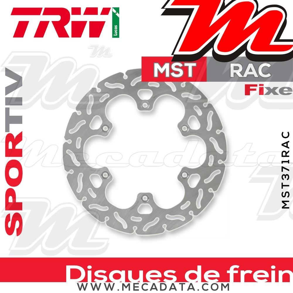 Disque de frein ~ TRW Lucas MST 371 RAC 