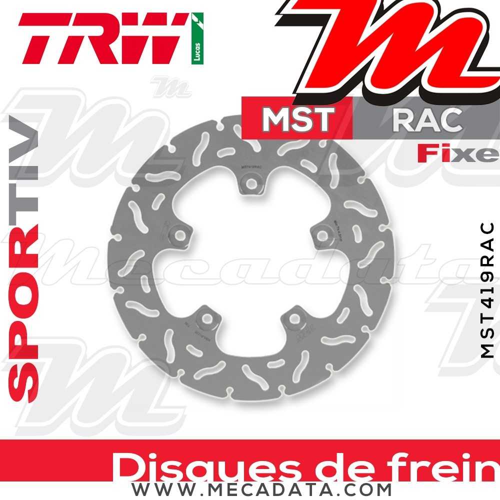 Disque de frein ~ TRW Lucas MST 419 RAC 