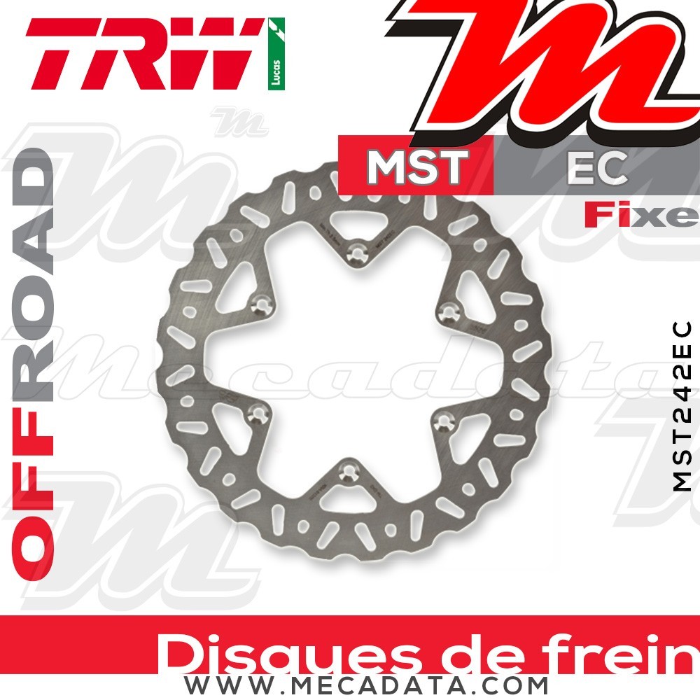 Disque de frein ~ TRW Lucas MST 242 EC 