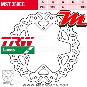 Disque de frein ~ TRW Lucas MST 350 EC 