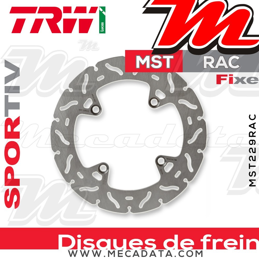 Disque de frein ~ TRW Lucas MST 229 RAC 