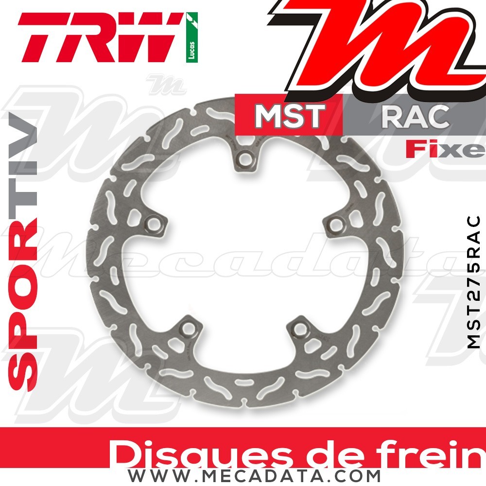 Disque de frein ~ TRW Lucas MST 275 RAC 