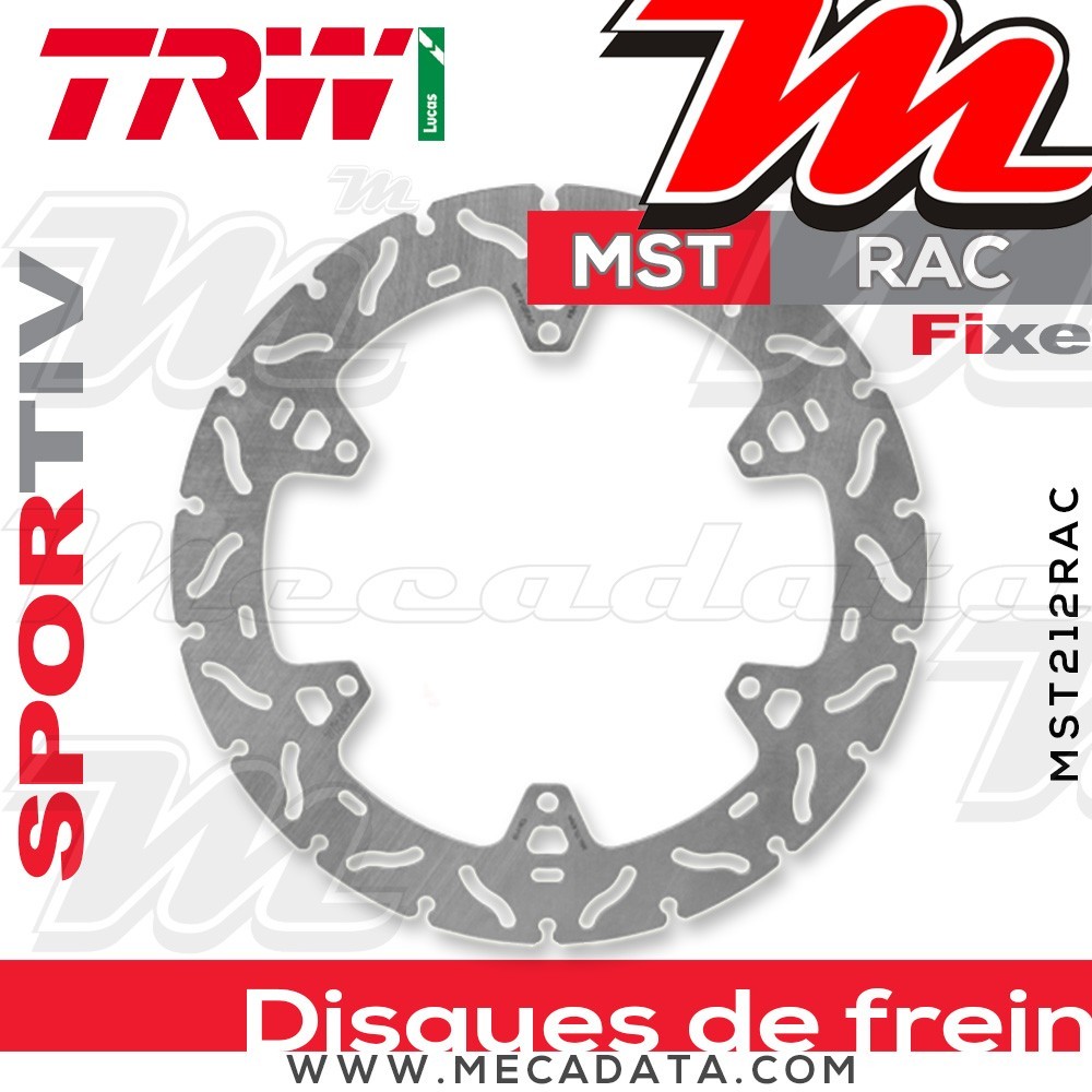 Disque de frein ~ TRW Lucas MST 212 RAC 