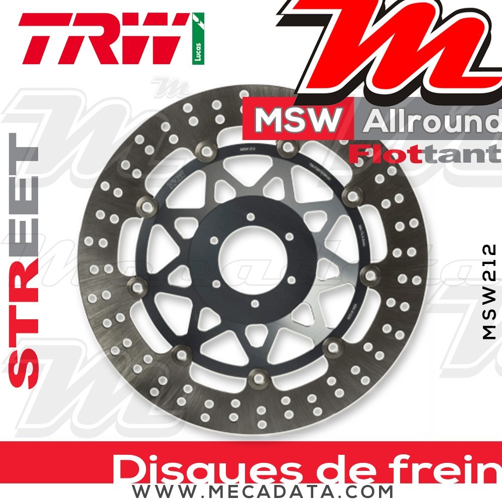 Disque de frein ~ TRW Lucas MSW 212 ALL 