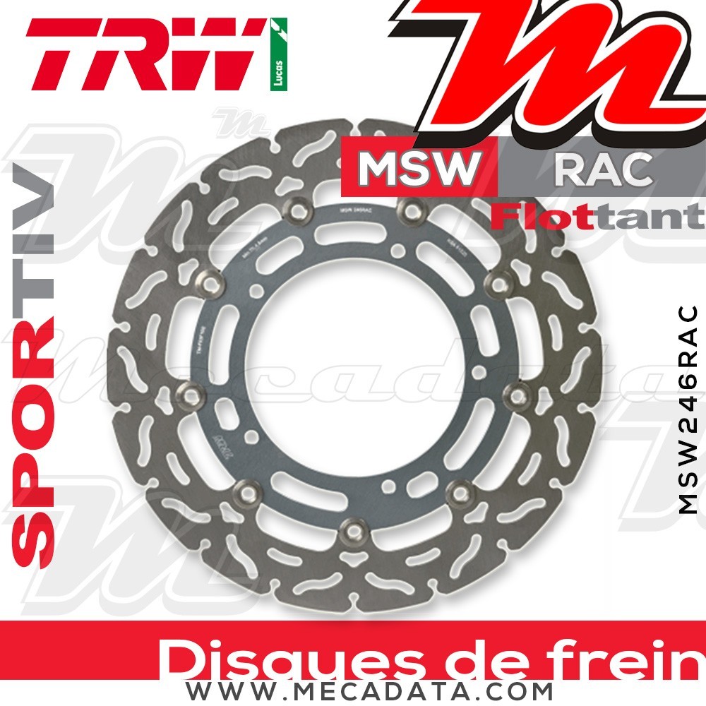 Disque de frein ~ TRW Lucas MSW 246 RAC 