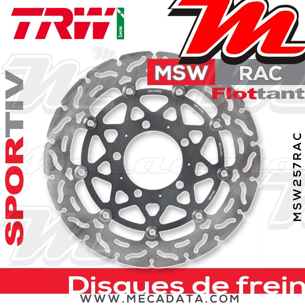 Disque de frein ~ TRW Lucas MSW 257 RAC 