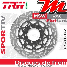 Disque de frein ~ TRW Lucas MSW 274 RAC 