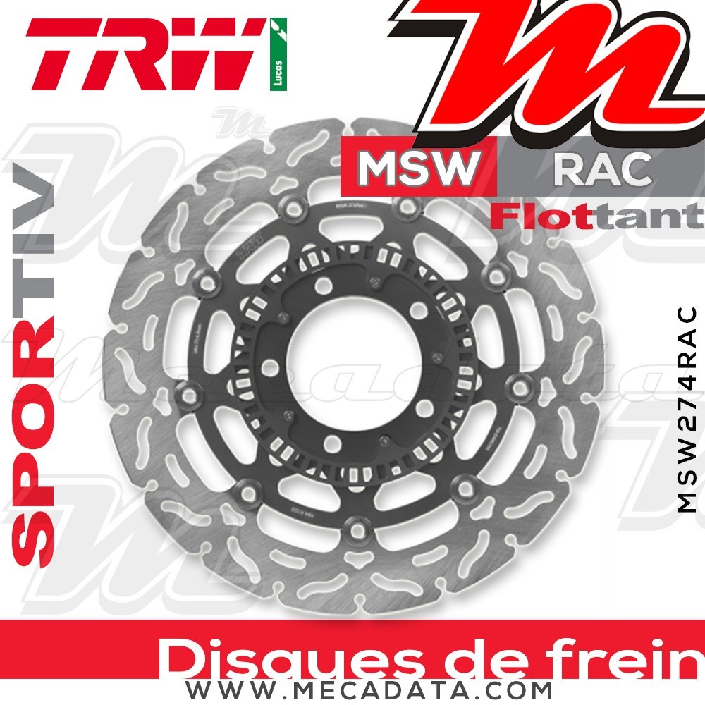 Disque de frein ~ TRW Lucas MSW 274 RAC 