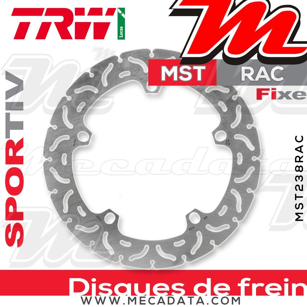 Disque de frein ~ TRW Lucas MST 238 RAC 