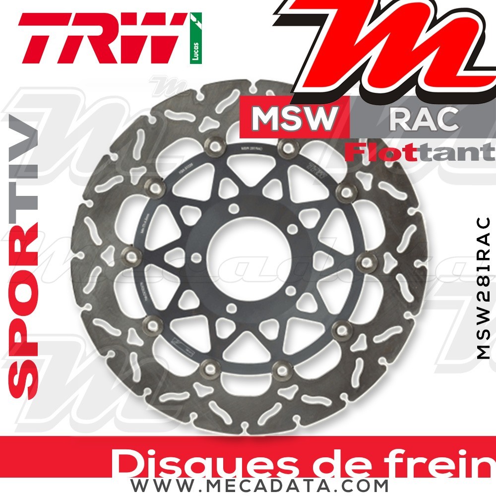 Disque de frein ~ TRW Lucas MSW 281 RAC 