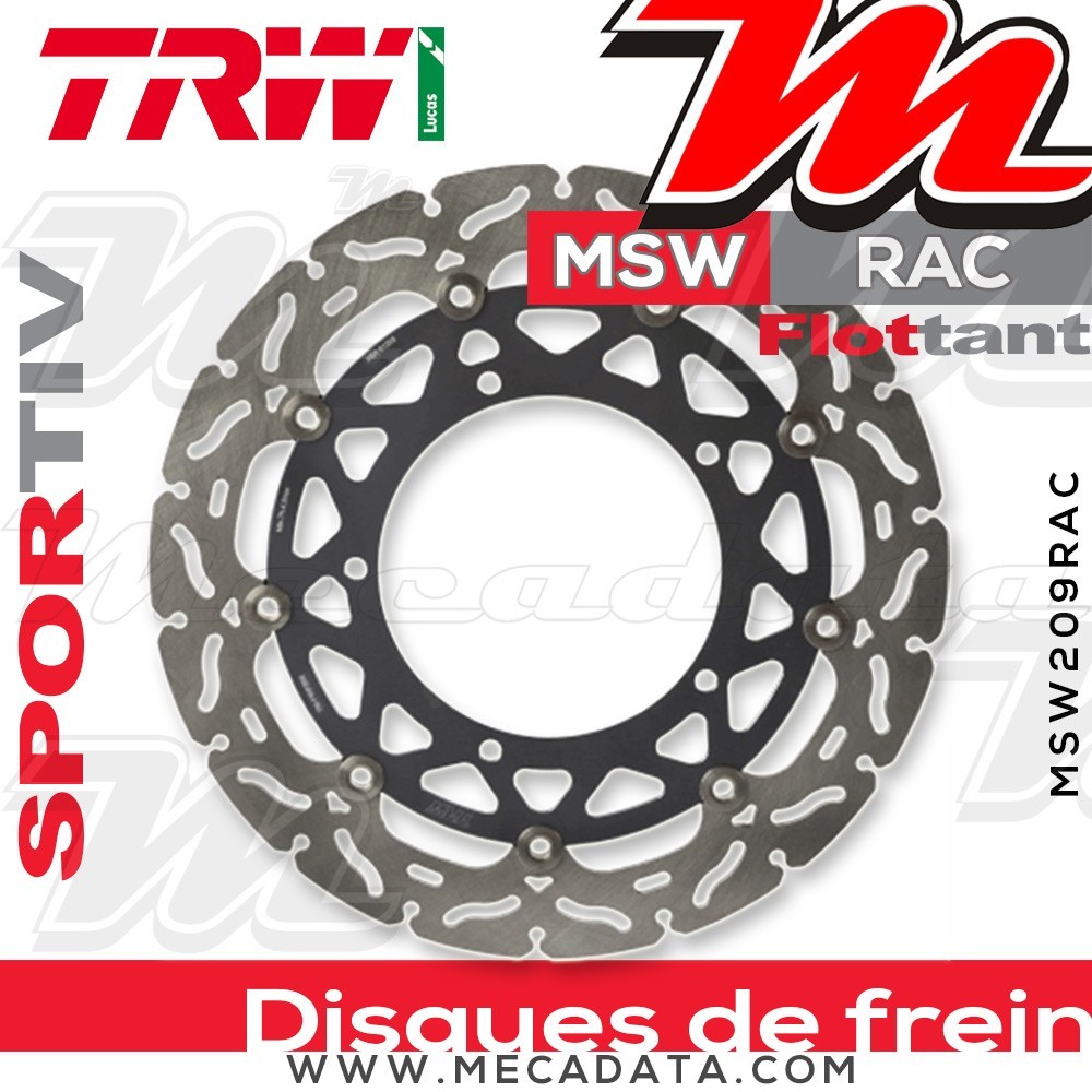 Disque de frein ~ TRW Lucas MSW 209 RAC 