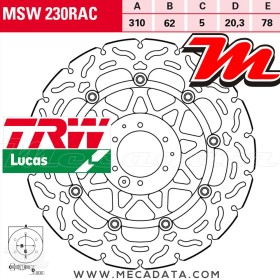 Disque de frein ~ TRW Lucas MSW 230 RAC 