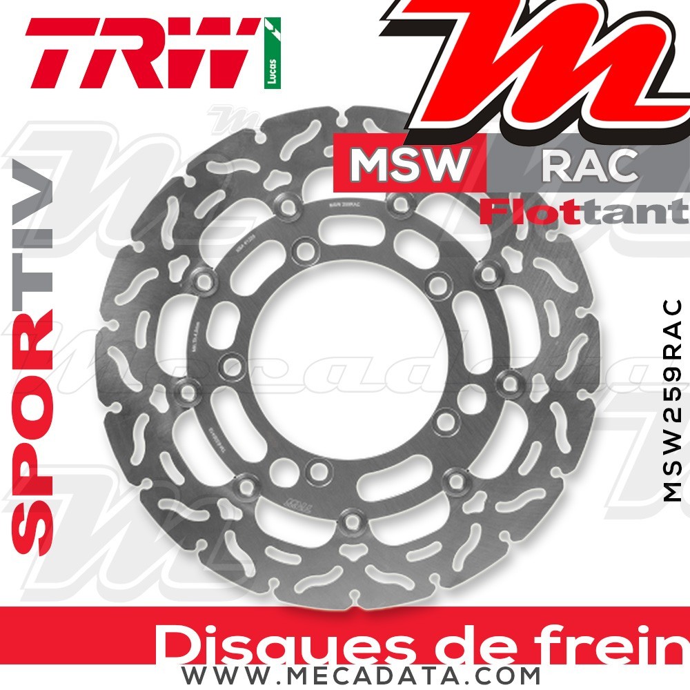 Disque de frein ~ TRW Lucas MSW 259 RAC 
