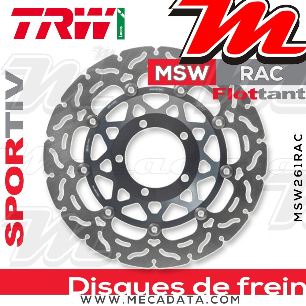 Disque de frein ~ TRW Lucas MSW 261 RAC 
