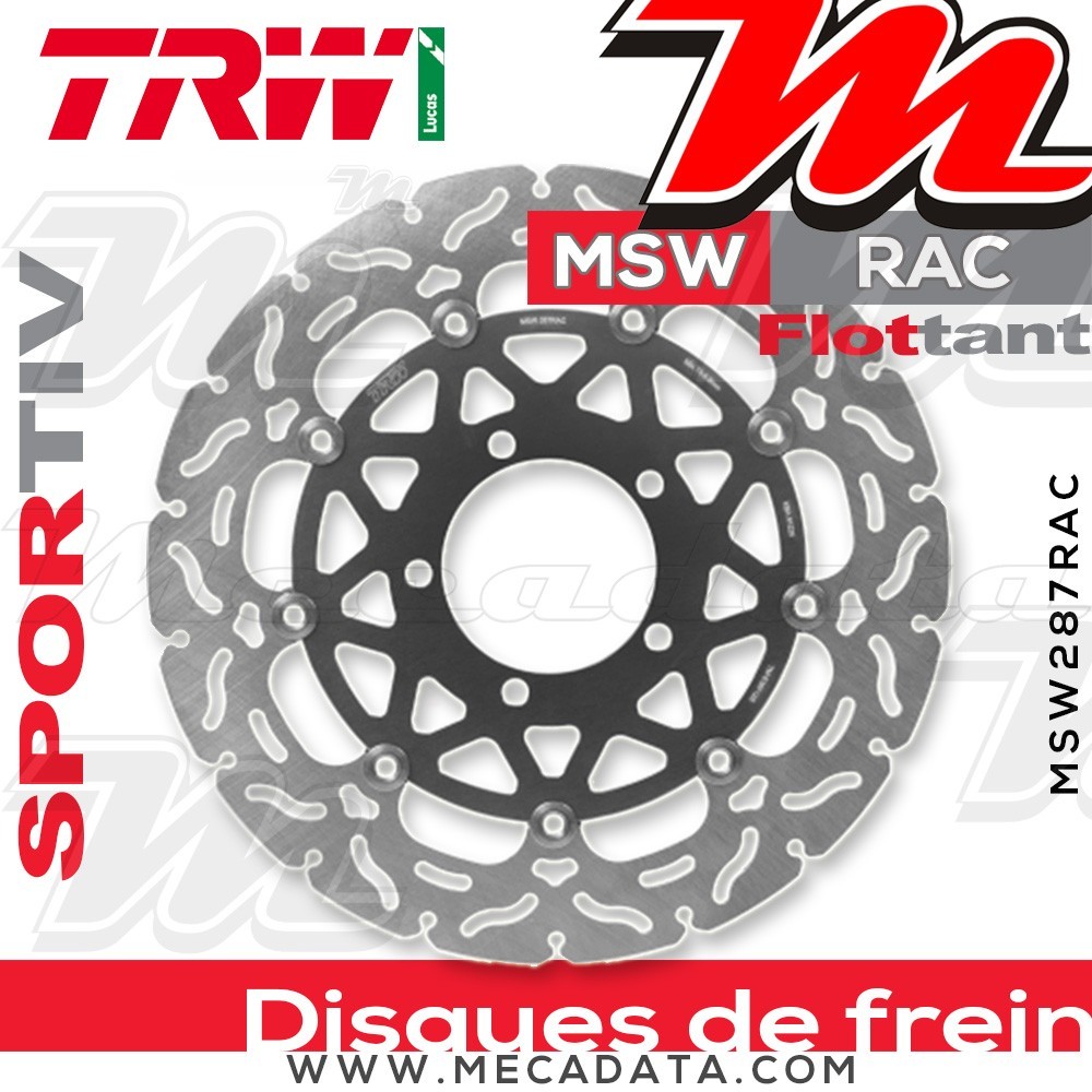 Disque de frein ~ TRW Lucas MSW 287 RAC 