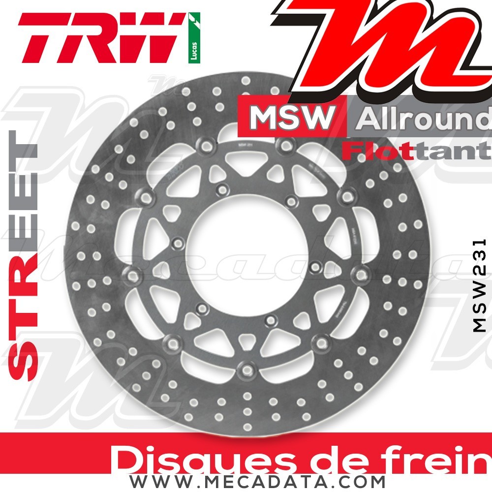 Disque de frein ~ TRW Lucas MSW 231 ALL 