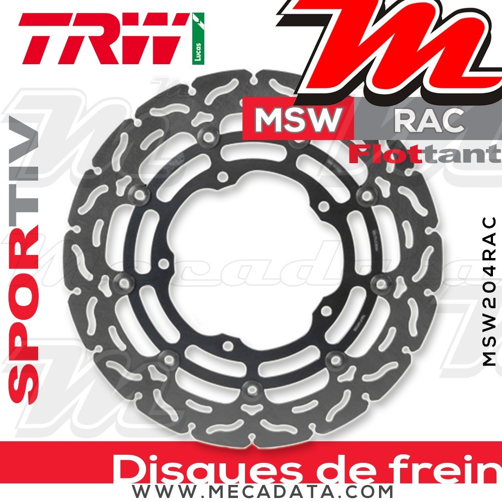 Disque de frein ~ TRW Lucas MSW 204 RAC 