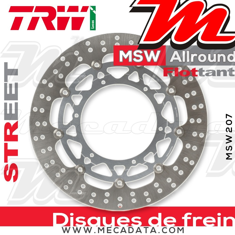 Disque de frein ~ TRW Lucas MSW 207 ALL 