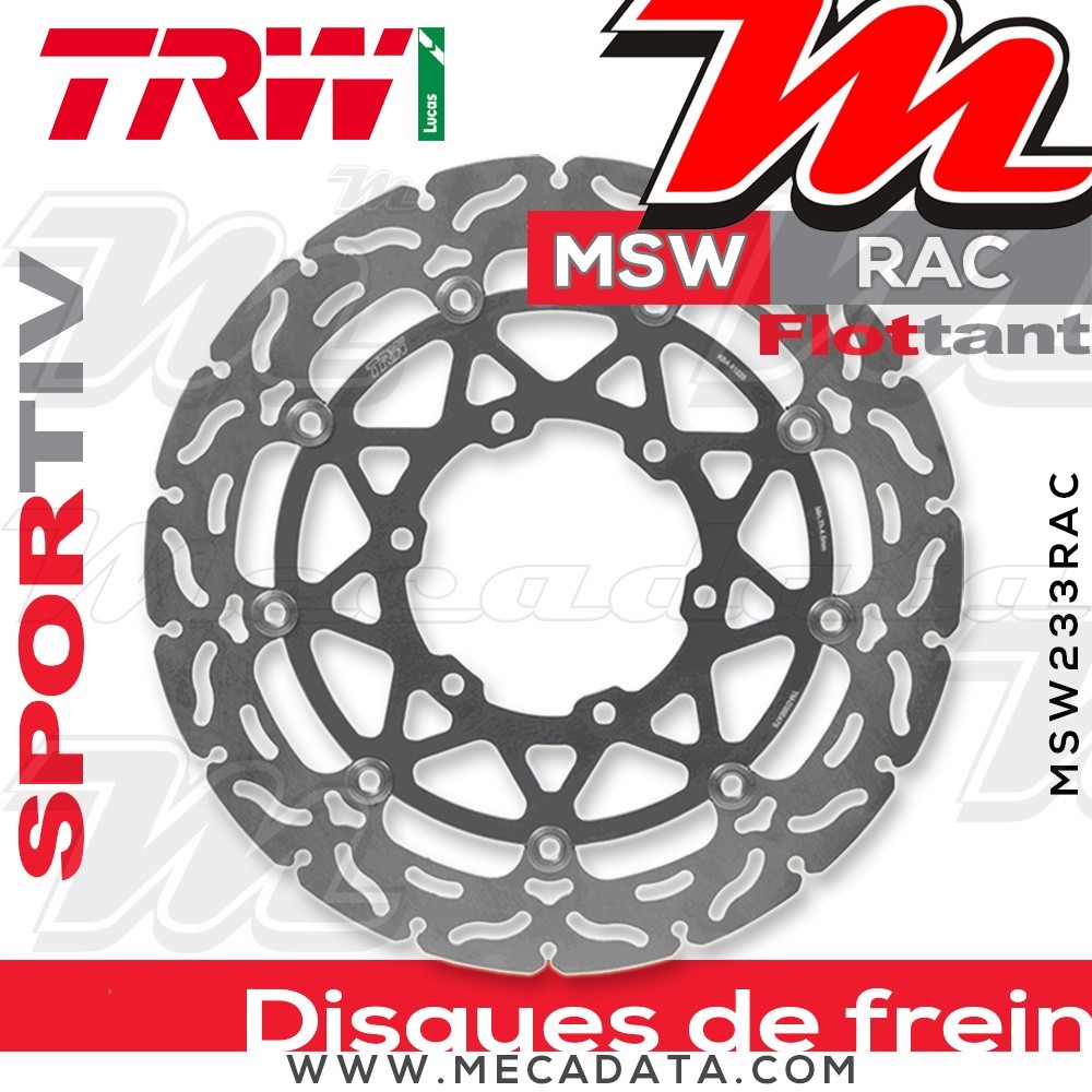 Disque de frein ~ TRW Lucas MSW 233 RAC 