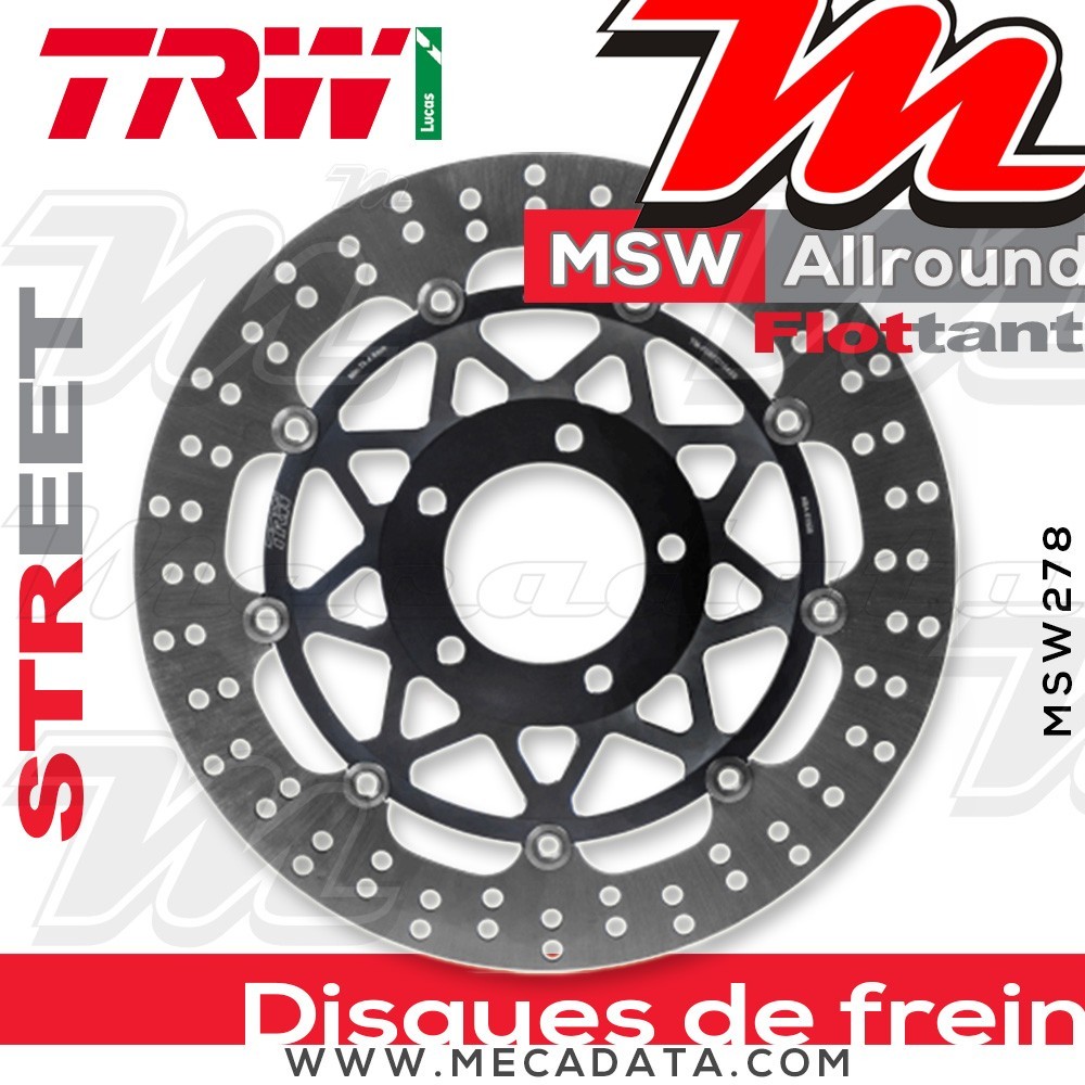 Disque de frein ~ TRW Lucas MSW 278 ALL 